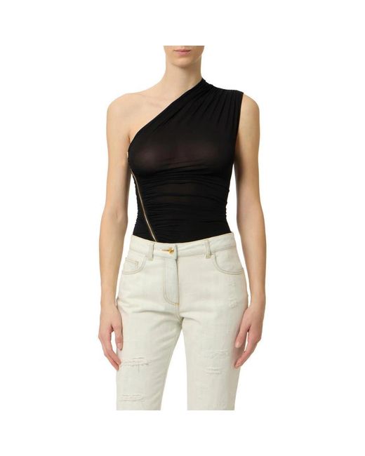 Elisabetta Franchi Black Sleeveless Tops