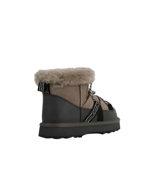 EMU Brown Blurred Micro Boot