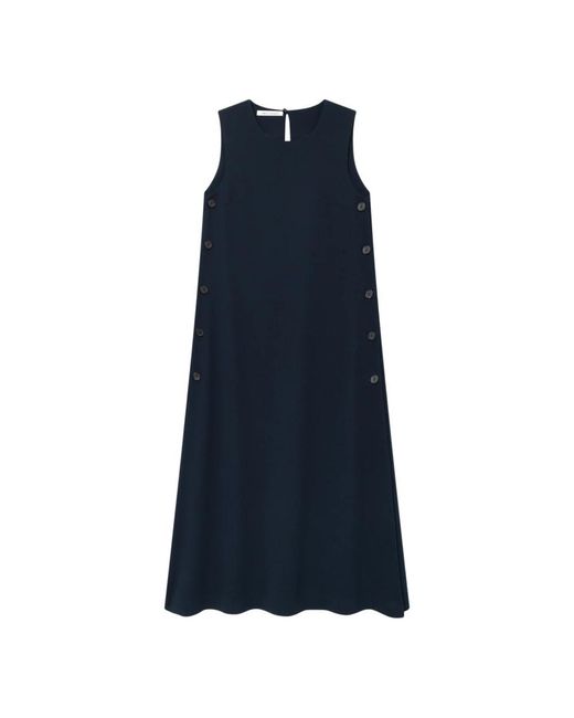 Mark Kenly Domino Tan Blue Midi Dresses
