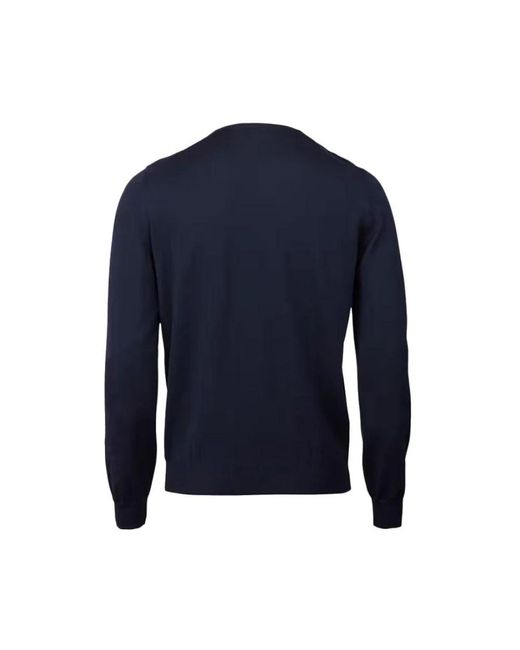 Stenstroms Merino crew neck sweater in Blue für Herren