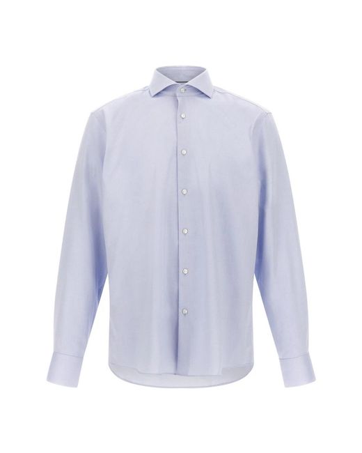 Boss Blue Formal Shirts for men
