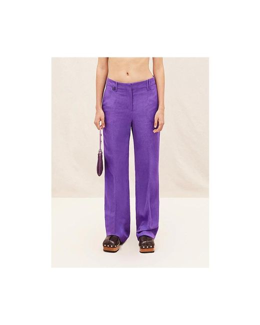 Jacquemus Purple Wide Trousers