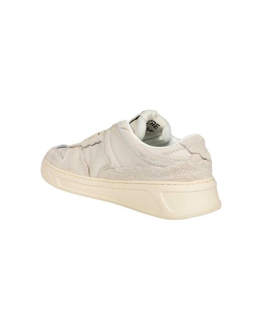 MSGM Schoenen ,Grijs ,Polyester Casual Ronde Neus Sneakers in het Natural voor heren