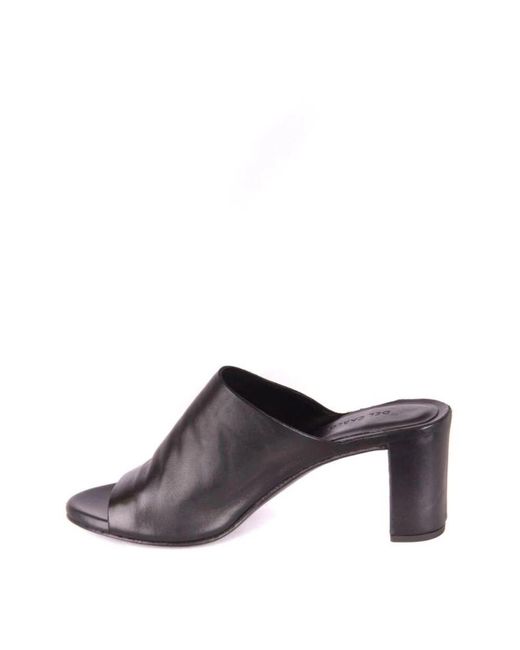 Roberto Del Carlo Gray Heeled Mules