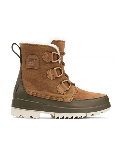 Sorel Brown Torino Ii Lace-Up Combat Boots