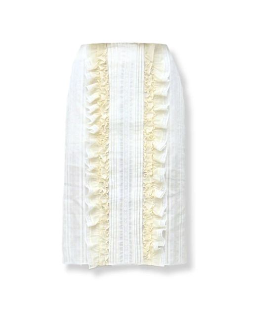 Midi Skirts EPINGLER de color White