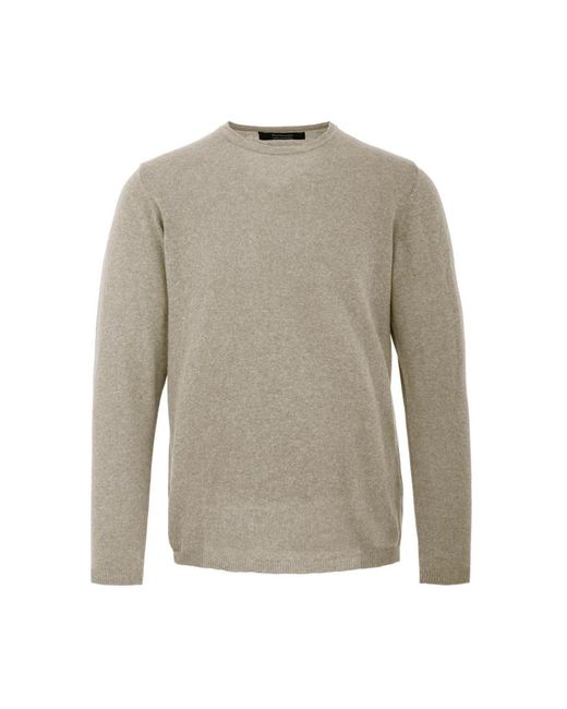 Bomboogie Gray Round-Neck Knitwear for men