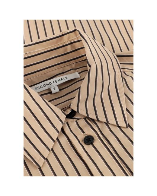 Second Female Overhemden ,Katoen Serina Shirt in het Natural