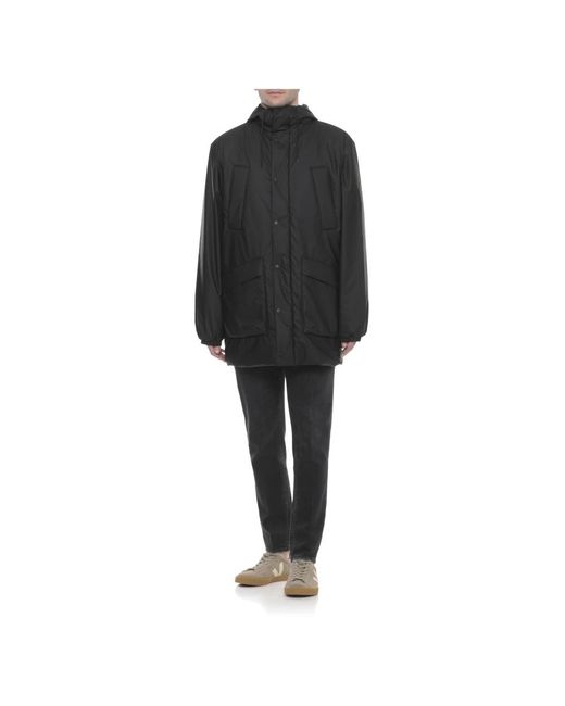 Rains Gray Rain Jackets for men