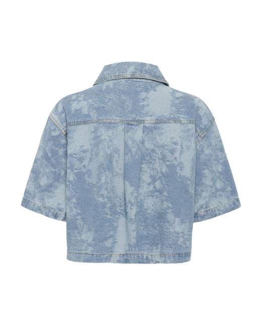 Soaked In Luxury Denim Shirts in het Blue