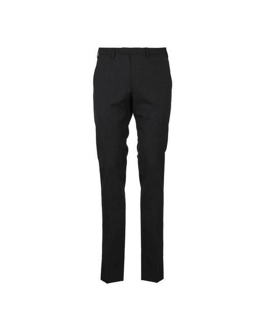 Santaniello Black Slim-Fit Trousers for men