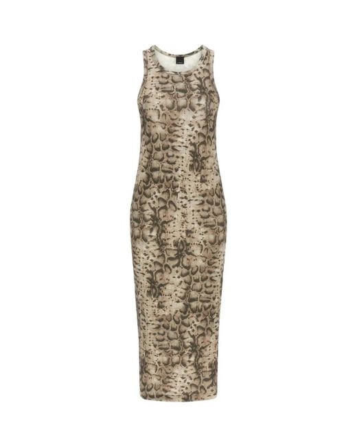 Pinko Metallic Midi Dresses