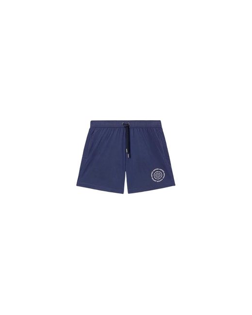 Aspesi Badmode ,Blauw ,Polyester Logo Beachwear Voor in het Blue voor heren