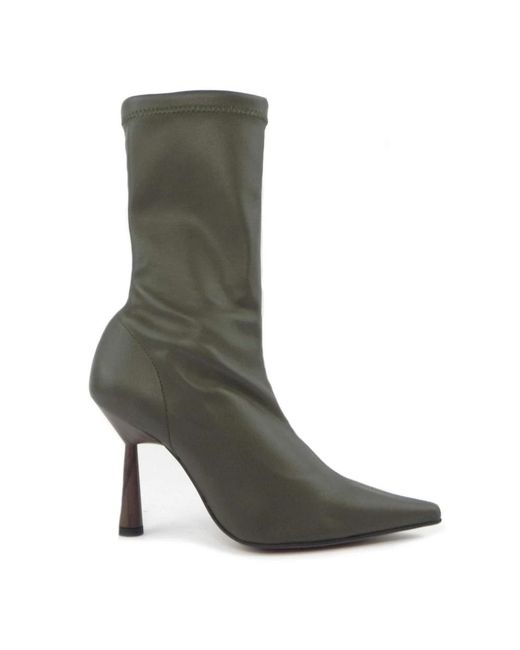 Angel Alarcon Green Heeled Boots