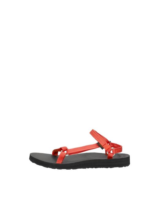 Flat Sandals Teva en coloris Red