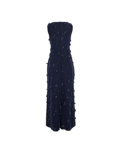 Jonathan Simkhai Claudia/L Versierde Midi Jurk in het Blue