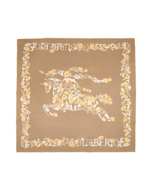 Silky Scarves Burberry de color Natural