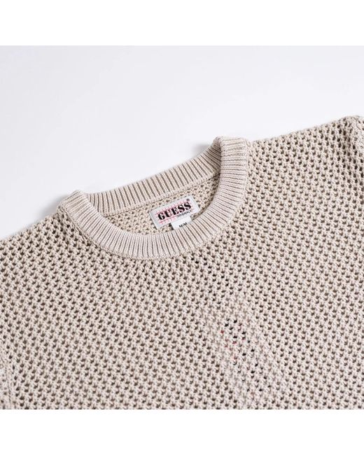 Guess Natural Round-Neck Knitwear for men