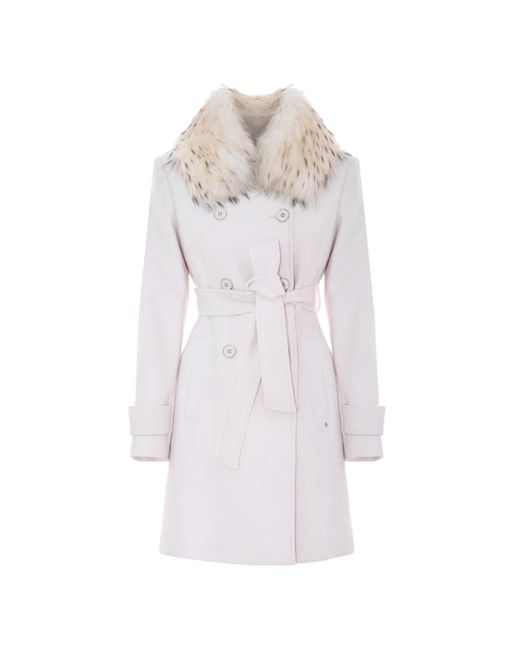 Kocca Belted Coats in het White