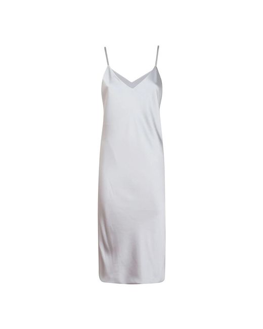 Norma Kamali White Midi Dresses