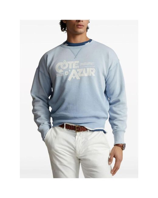 Ralph Lauren Hellblaues crew neck sweatshirt in Blue für Herren