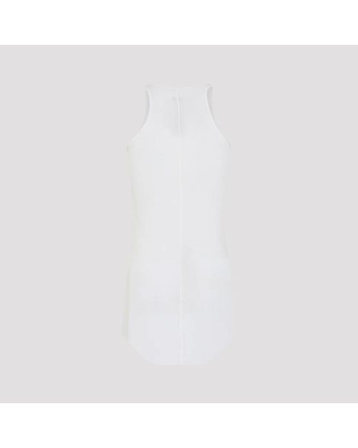 Rick Owens Basic Rib Tank in White für Herren