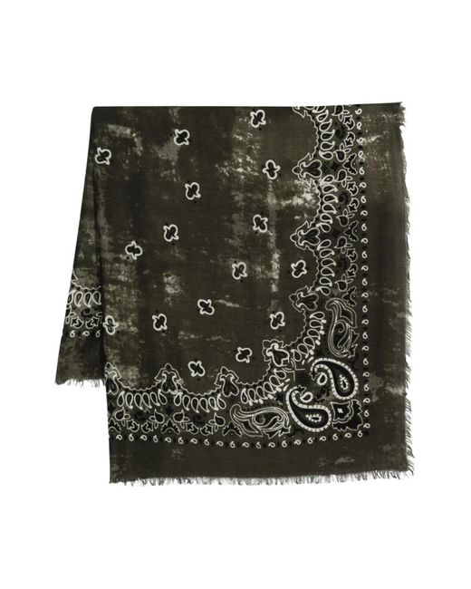 Destin Green Silk Scarves