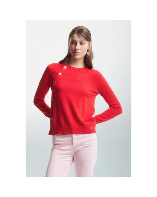 Round-Neck Knitwear Kocca en coloris Red