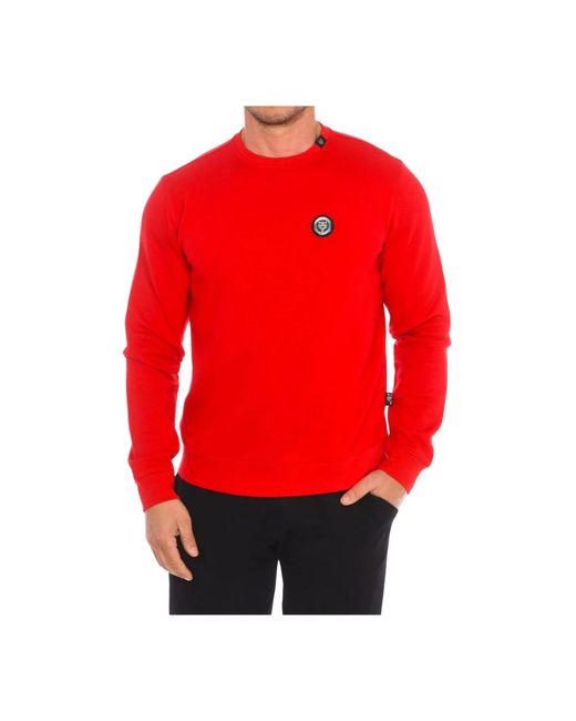 Philipp Plein Rundhalsausschnitt sweatshirt,rundhals-sweatshirt mit brand insignia,rundhals sweatshirt in Red für Herren