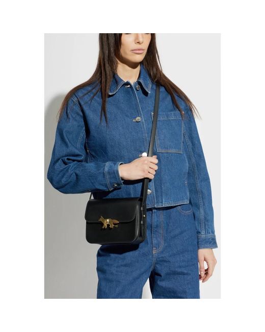 Maison Kitsuné Black Cross Body Bags