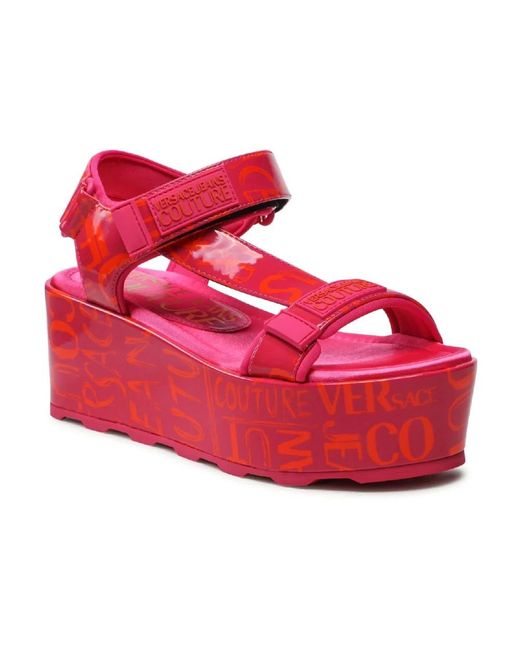 Versace Red Wedges