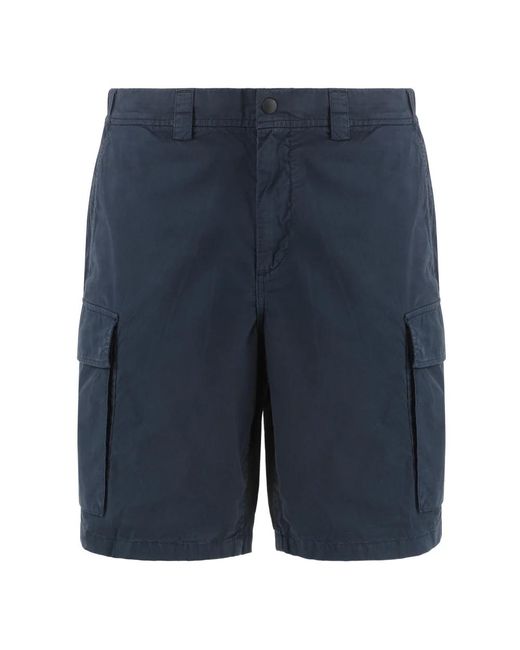 Woolrich Baumwoll-Bermuda-Shorts Mit Gesäßtaschen in Blue für Herren