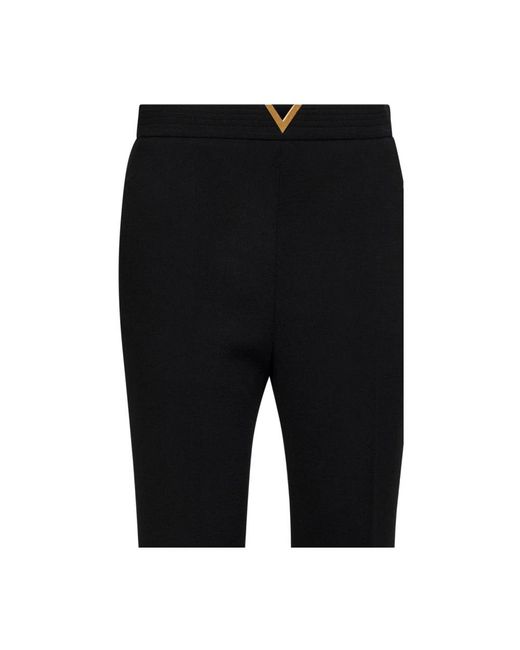 Valentino Garavani Black Slim-Fit Trousers