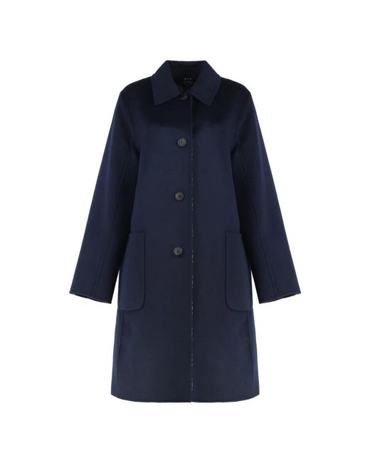 Single-Breasted Coats Tory Burch de color Blue