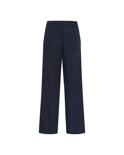 Part Two Blue Straight Trousers