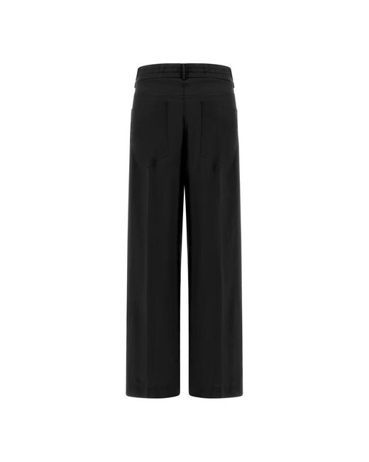 Nude Black Wide Trousers