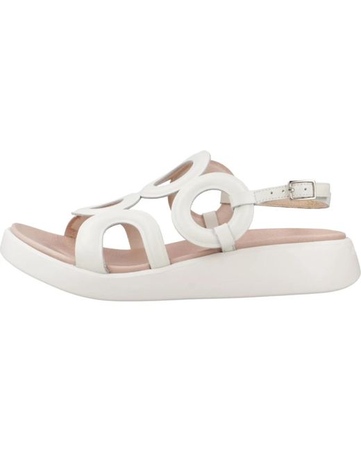 Flat sandals Wonders de color White
