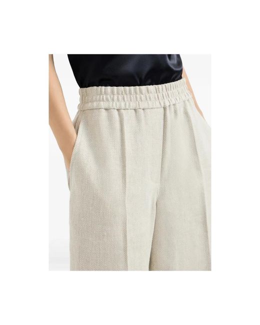 Brunello Cucinelli White Pant