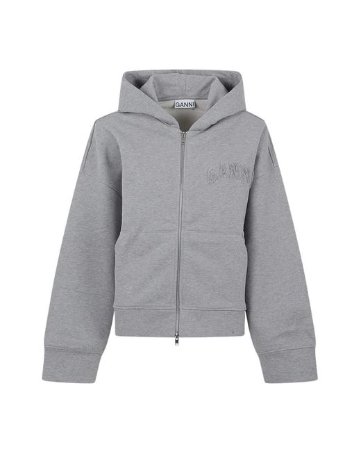 Ganni Zip-Throughs in het Gray
