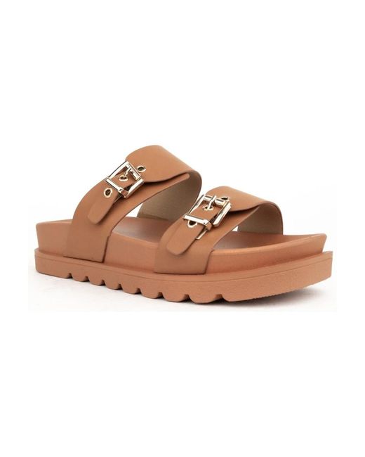 Stella York Brown Braune Offene Sandalen