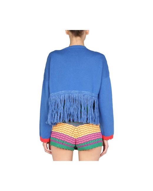 Gallo Blue Round-Neck Knitwear