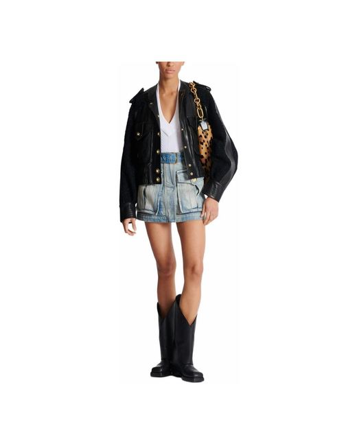 Balmain Denim Skirts in het Blue