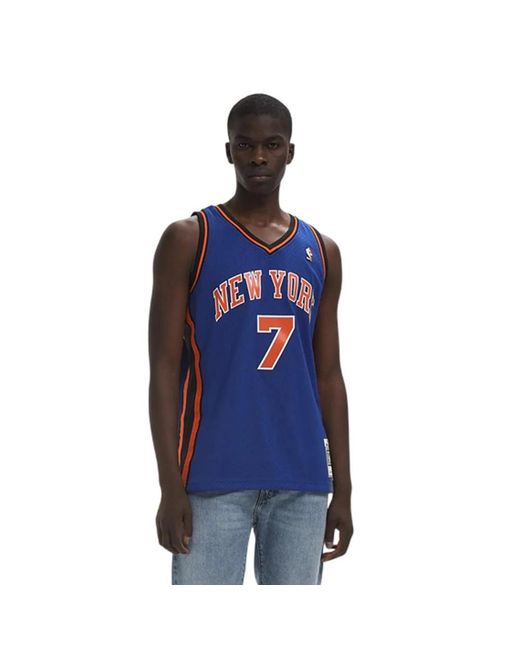 Mitchell & Ness 2010 Carmelo Anthony 7 Jersey in het Blue voor heren
