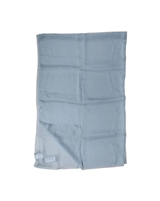 Dolce & Gabbana Blue Silk Scarves for men