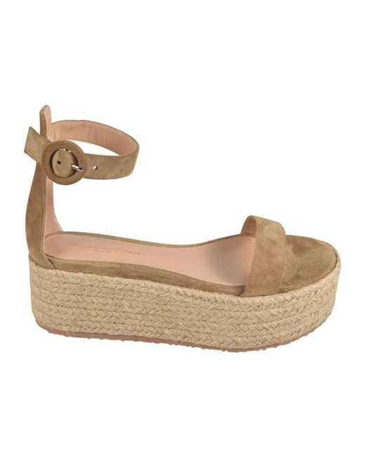 Gianvito Rossi Metallic Flat Sandals