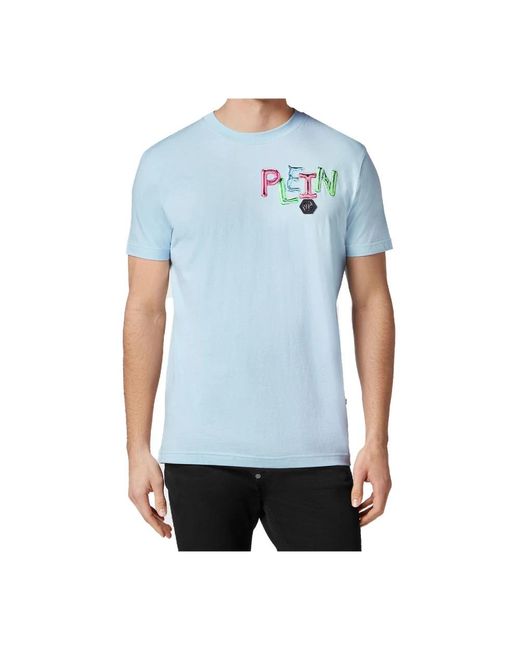 Philipp Plein Blue T-Shirts for men