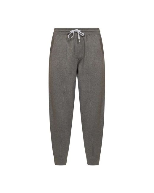 Brunello Cucinelli Gray Sweatpants for men