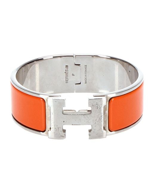Hermès Clic Clac Armband Metaal Sv925 Sterling in het Grijs | Lyst BE