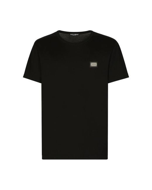 T-Shirts di Dolce & Gabbana in Black da Uomo