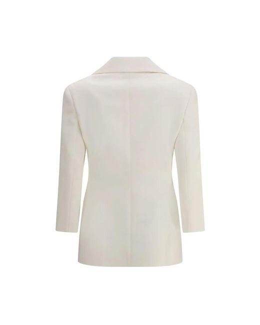 Givenchy White Wollblazer Mit Reverskragen